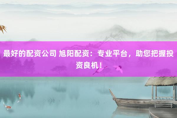 最好的配资公司 旭阳配资：专业平台，助您把握投资良机！