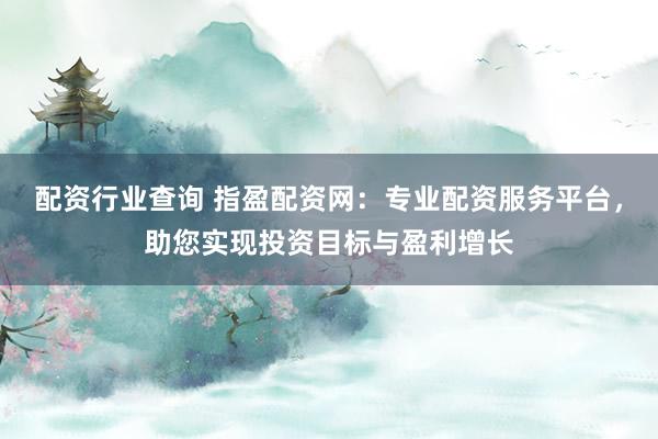 配资行业查询 指盈配资网：专业配资服务平台，助您实现投资目标与盈利增长